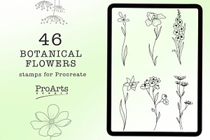 Minimal Botanical Brushes, Botanic