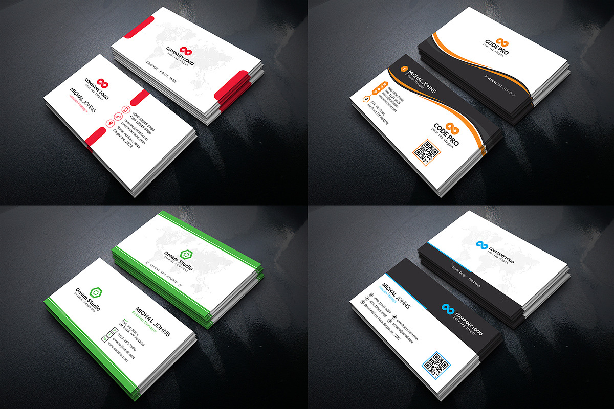 25 Mega Business Cards Bundle, a Business Card Template by DreamStudio-eg (Photo 6 of 7)