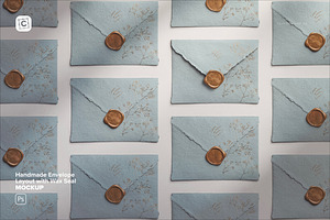 Handmade Envelope Layout with Wax, an Advertising Mockup by Custom Scene