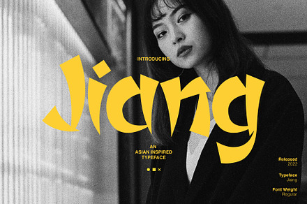 Jiang - Asian Inspired Display, a Script Font by HipFonts