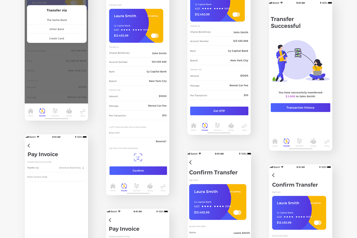Cy Capital Bank App UI Kit, an App Template by Capi Product (Photo 14 of 18)