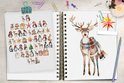 Winter Wonderland Christmas Animals, a Seasonal Illustration by Dazzling Art Boutique (Thumbnail 2 of 6)