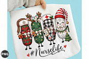 Christmas Coquette Nurse Life PNG, a Seasonal Illustration by designcity5 (Thumbnail 1 of 4)