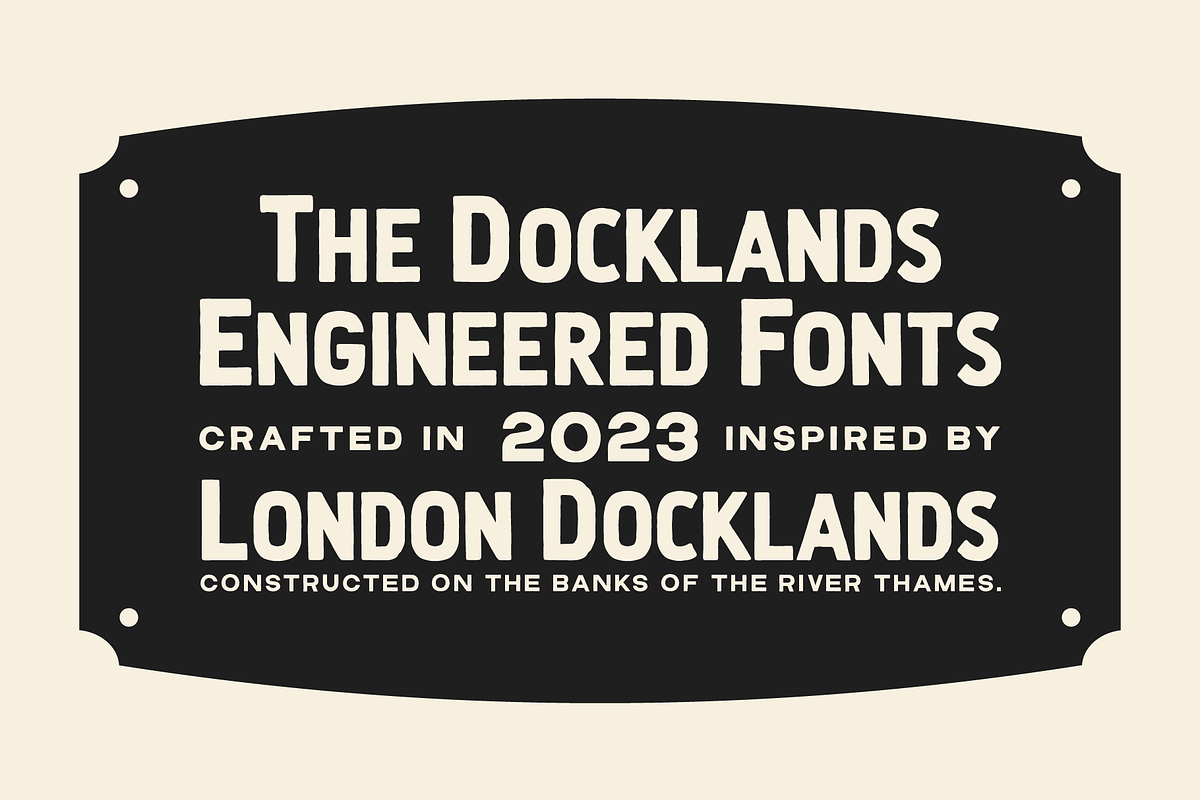 Docklands Font Family, a Sans Serif Font by Hemphill Co (Photo 2 of 12)