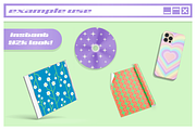 20 Y2K Backgrounds/Patterns, a Pattern Graphic by DigitalSlide (Thumbnail 2 of 3)