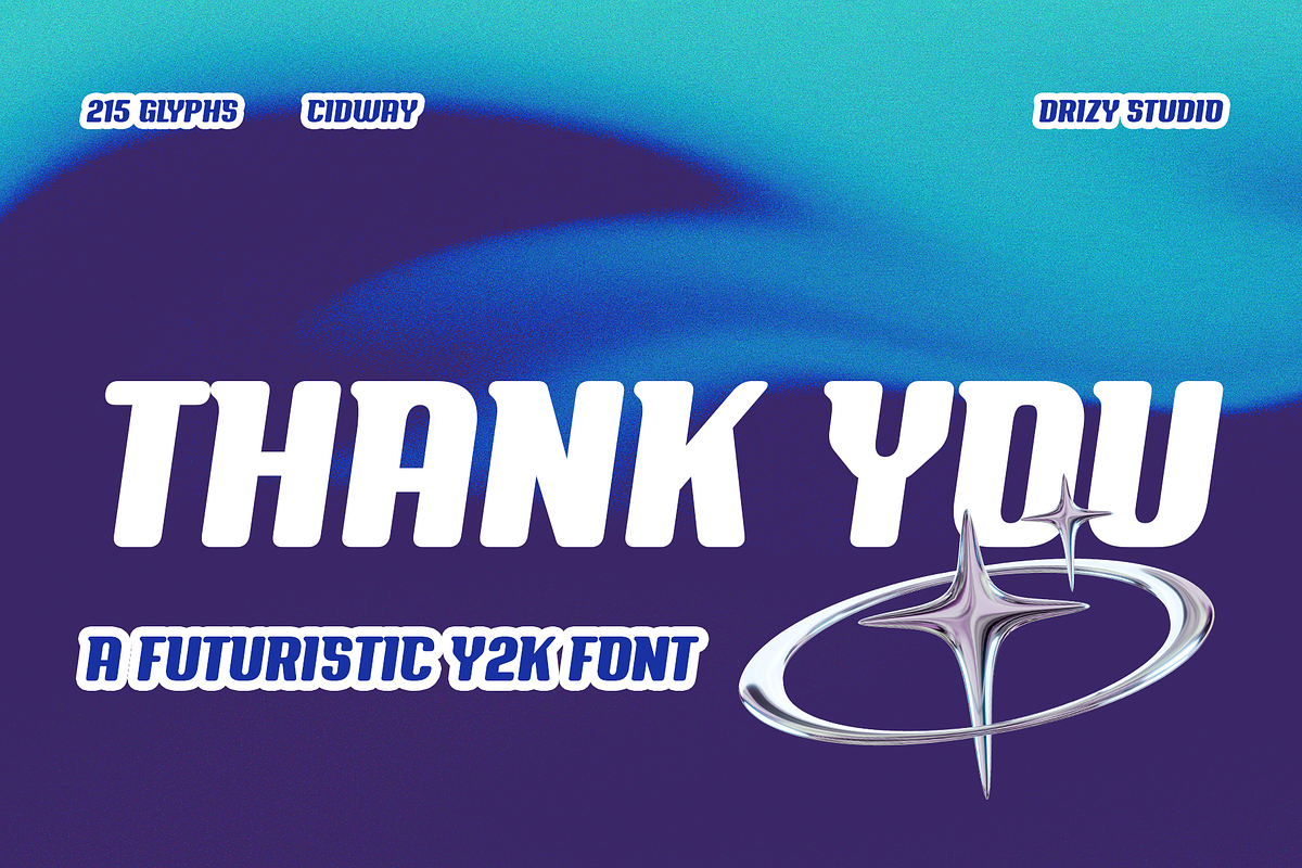 Cidway – Y2K Girly Font, a Font by Drizy (Photo 8 of 8)