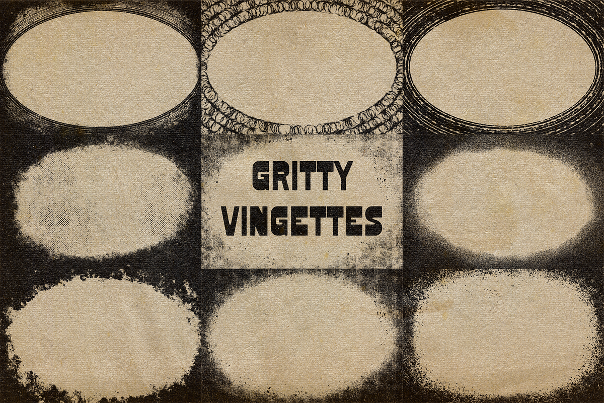 Grunge Frames & Gritty Vignettes, a Texture Graphic by PeeperDesignStudio (Photo 10 of 12)