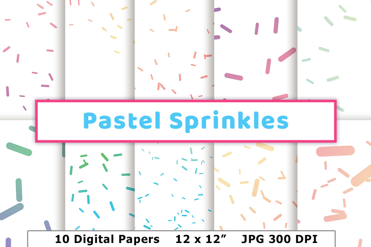 Pastel Sprinkles Opaque Pattern, a Pattern Graphic by The Digital Download Shop (Photo 1 of 5)