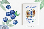 Watercolor - Blueberry, an Illustration by bylin_illustration (Thumbnail 3 of 3)