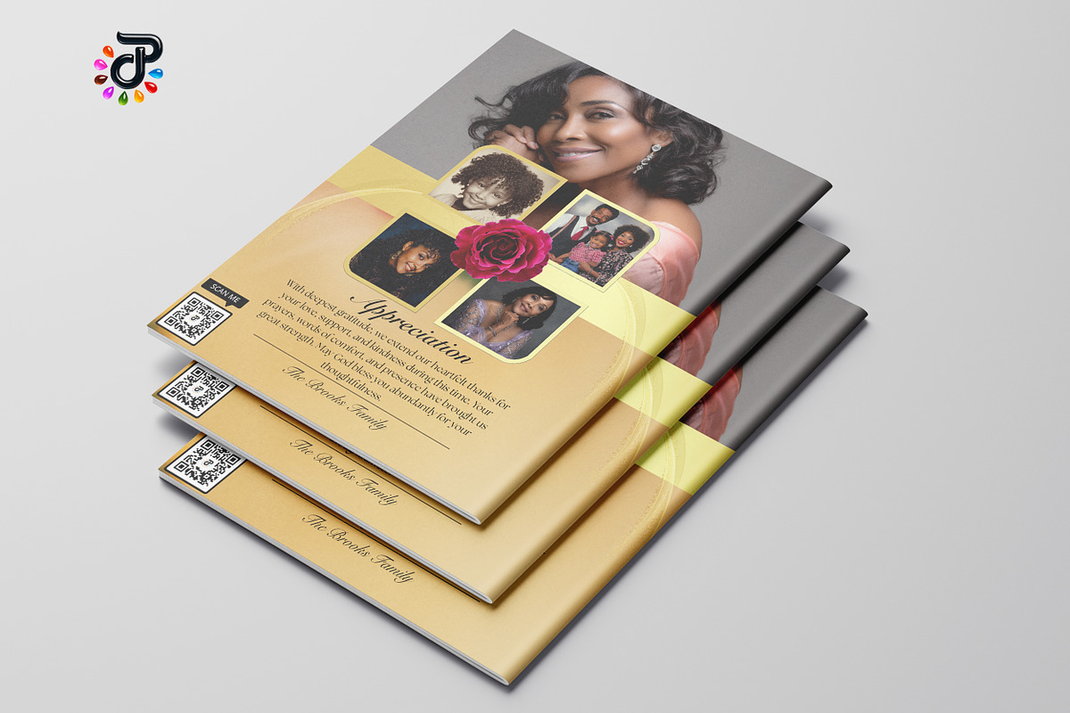Elegant Canva Obituary Template, a Brochure Template by Protech Design ENT (Photo 9 of 9)