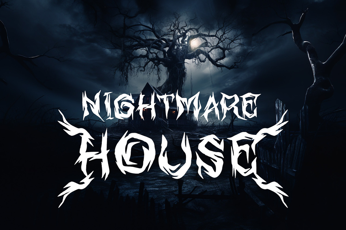 Night Scream, a Handwritten Font by Ditatype (Photo 2 of 10)
