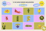 Suspicious Veggies - vector stickers, a Decorative Illustration by marmarina (Thumbnail 5 of 11)