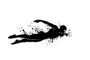 Swimming Sport Silhouette Vector Bun, an Illustration by jahid234 (Thumbnail 49 of 51)