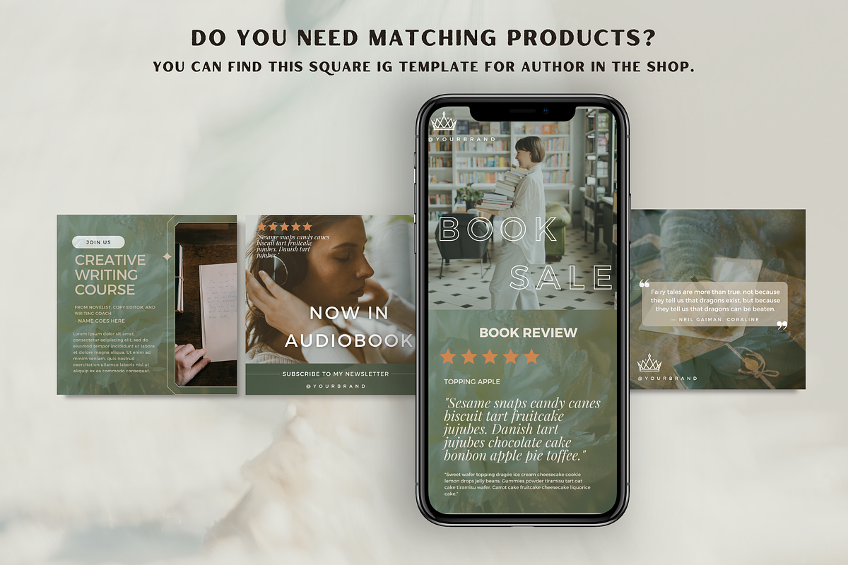 Author instagram story post template, a Social Media Template by Petite Zakka Boutique (Photo 6 of 6)