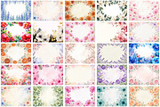 Watercolor Flowers Border Background, a Background Graphic by Forhadx5 (Thumbnail 5 of 16)