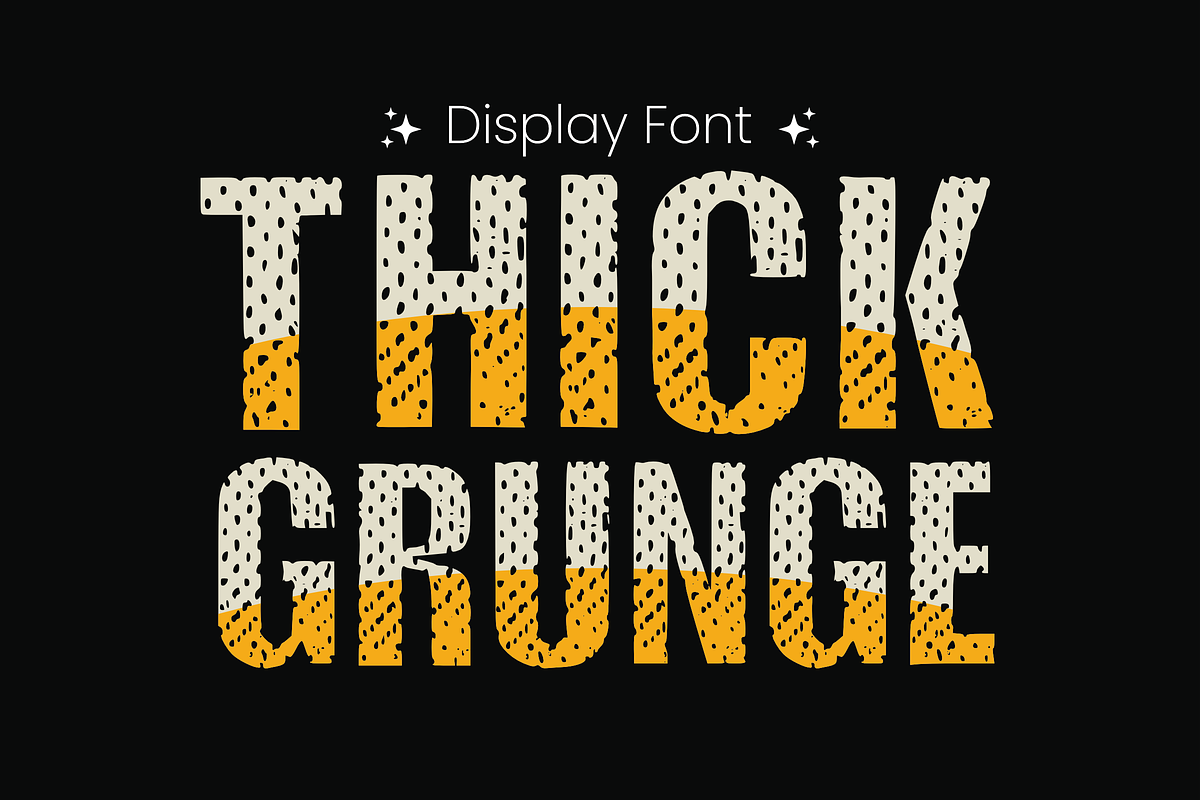 Retro Grunge - Jenis Huruf Grunge, a Font by KiddoGlyphs Studio (Photo 2 of 3)