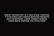 Rosket Techno Font, a Sans Serif Font by QR Design Studio (Thumbnail 6 of 8)