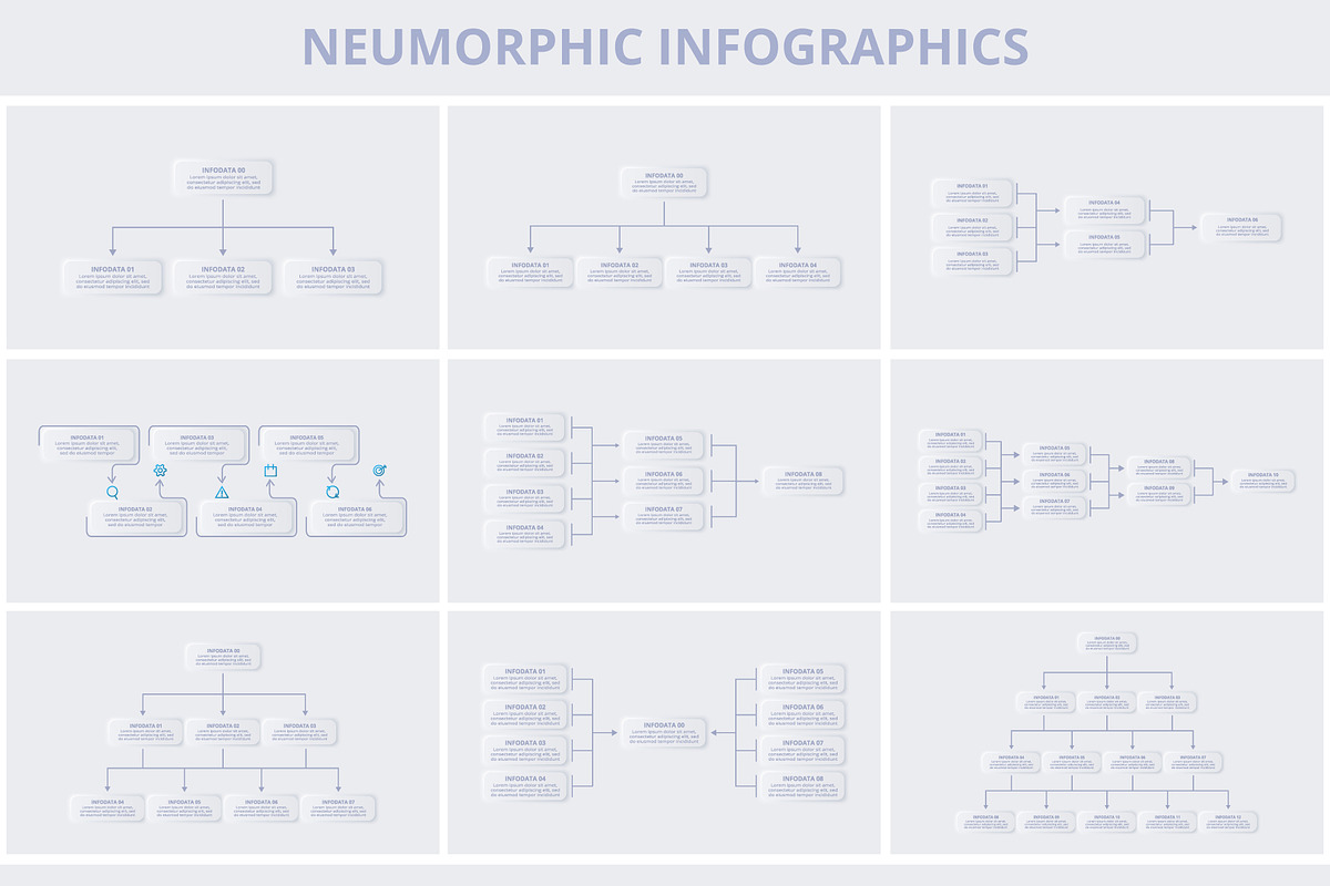 Neumorphic Presentation Template preview 4