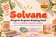 Solvane - Playful Bubble Font, a Sans Serif Font by Designertale (Thumbnail 1 of 10)