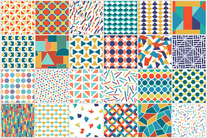 Color geometric seamless pattern set, a Pattern Graphic by ExpressShop