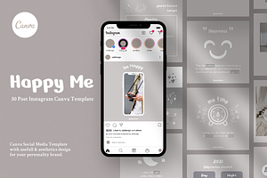 Happy Me - Instagram Canva Template