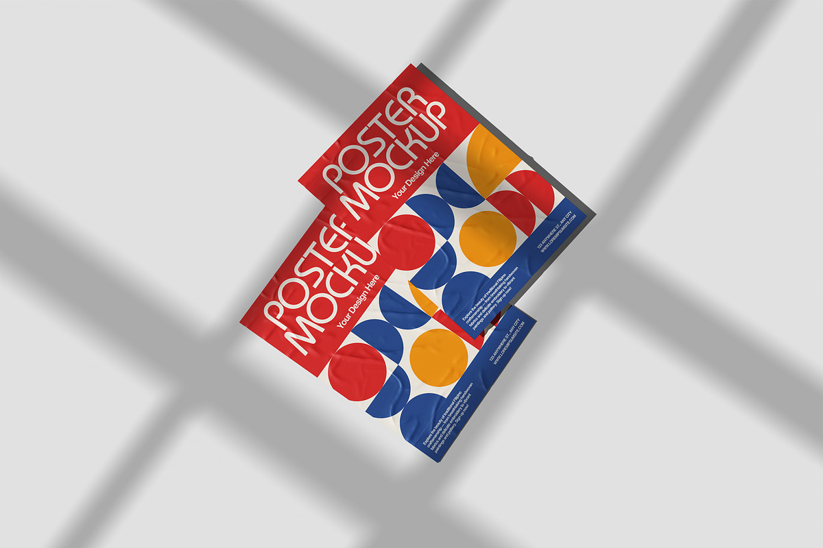 Wall Poster Mockup, a Packaging Mockup by Hazzpro_Std (Photo 4 of 6)
