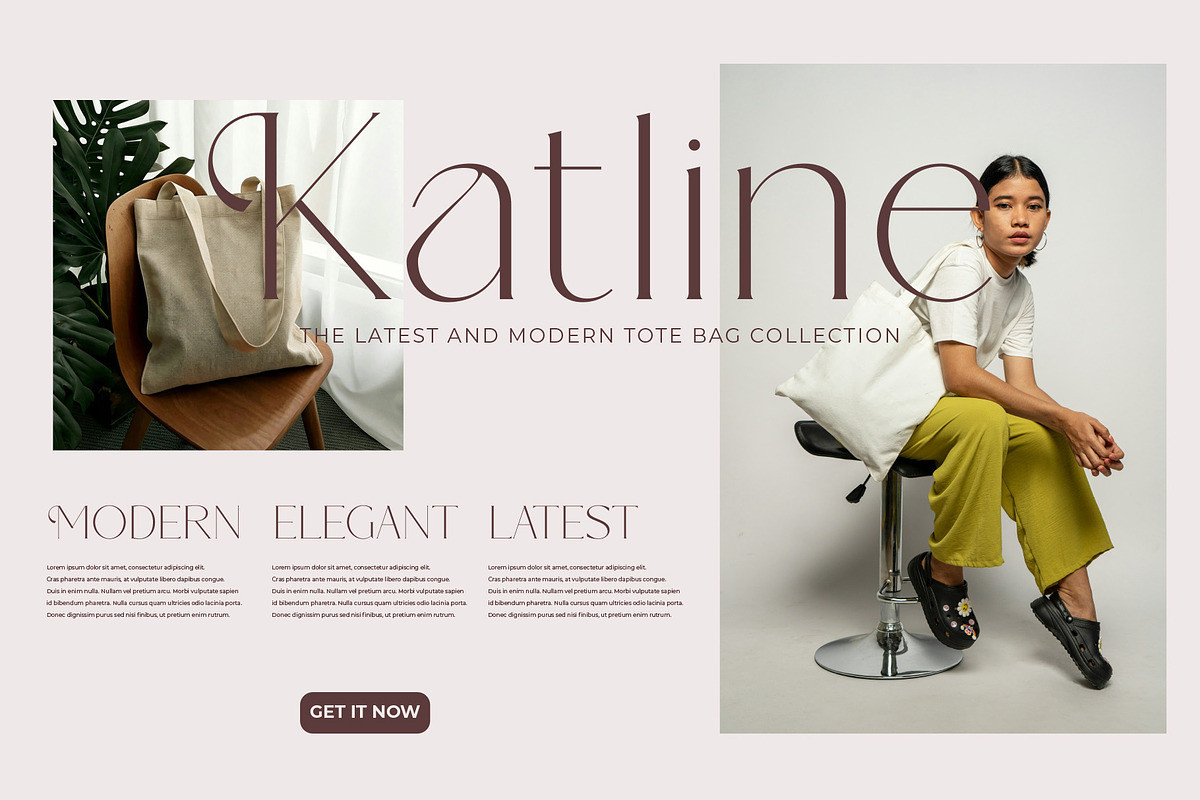 Bandana | Modern And Elegant Serif, a Serif Font by Muflieart (Photo 3 of 9)
