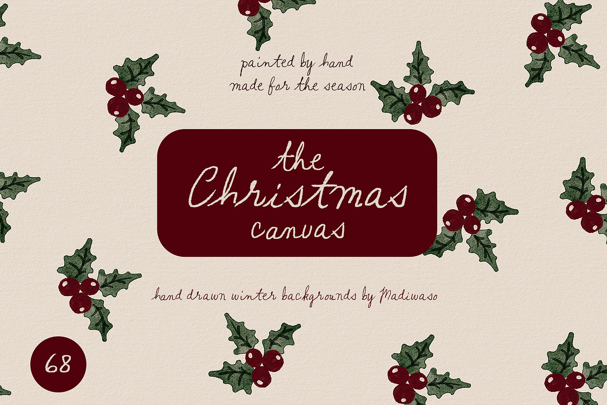 Hand-Painted Christmas Backgrounds, a Background Graphic by Madiwaso (Photo 7 of 15)