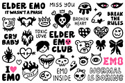 Emo / Punk / Rock collection, an Object Illustration by piyacler (Thumbnail 4 of 7)