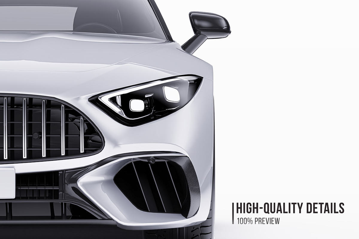 Luxury V8 Sport Convertible Set, an Advertising Mockup by Halal Graphic Studio (Photo 3 of 12)