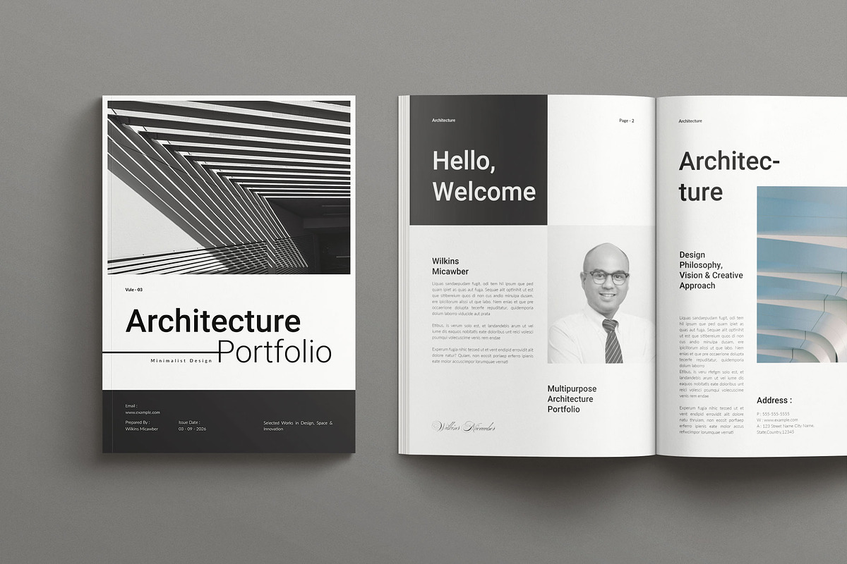 Architecture Brochure Template, a Brochure Template by Seeing-art (Photo 2 of 11)