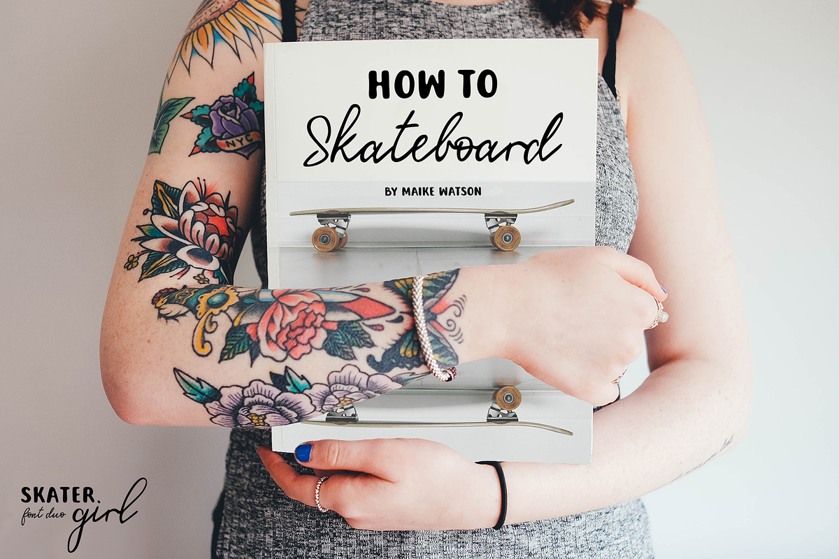 Skater Girl Font Duo preview 5