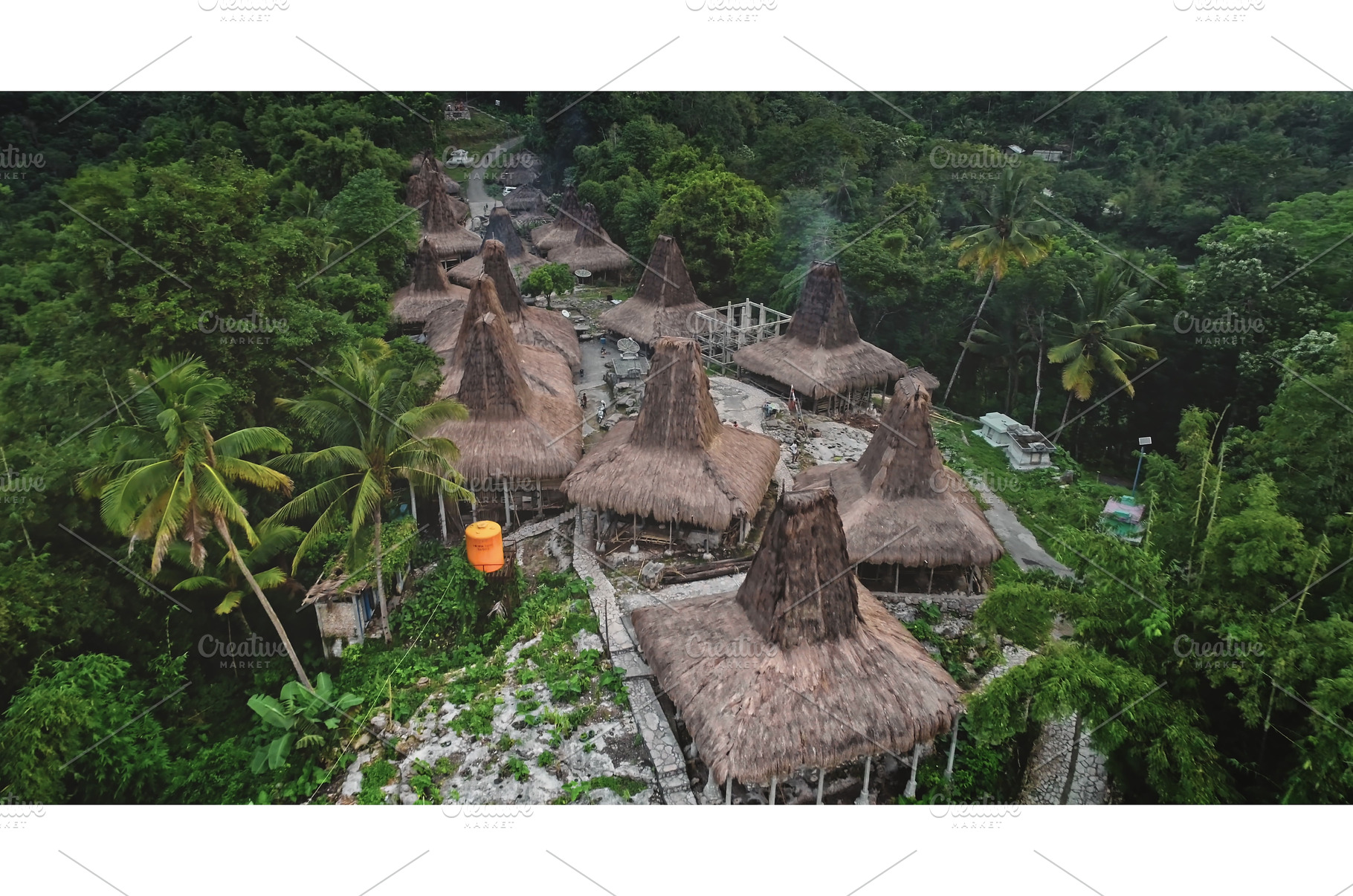 Traditional conical roof houses, an Architecture Photo by Goinyk