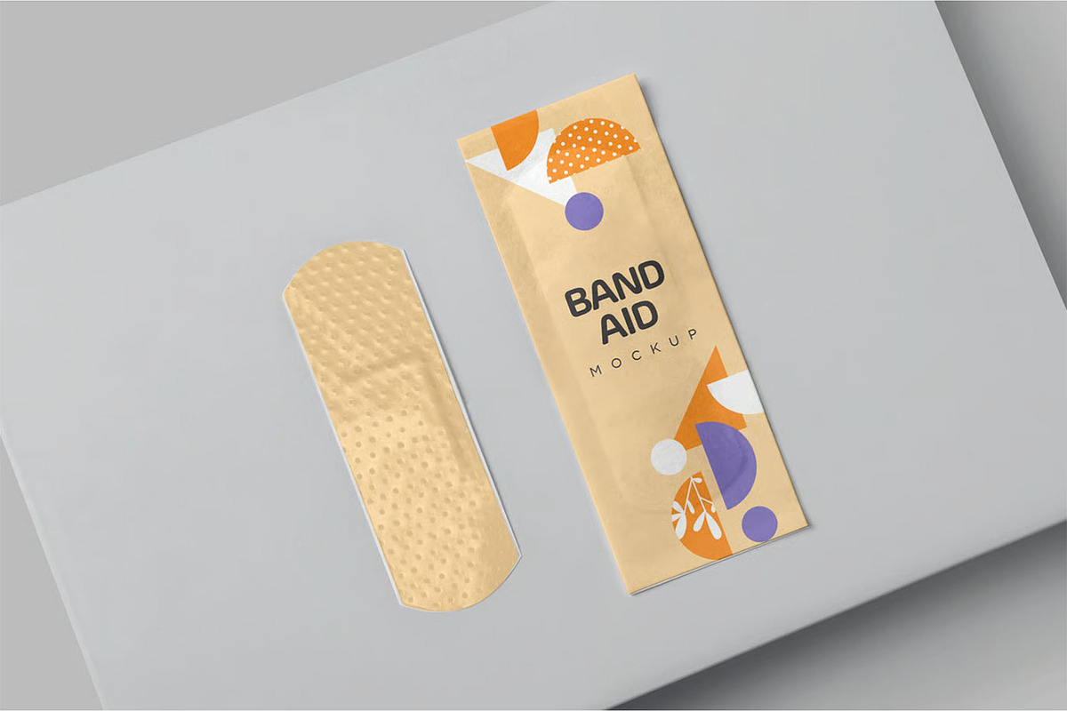 Band Aid Mockups, a Product Mockup by megostudi0 (Photo 3 of 6)