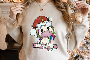 Unicorn Christmas Sublimation