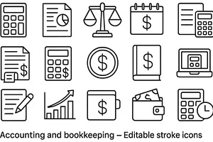Vector illustration of accounting, a Finance Illustration by ZinetroN
