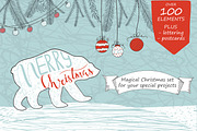 Merry Christmas - holiday kit, a Decorative Illustration by UTM Studio (Thumbnail 1 of 13)