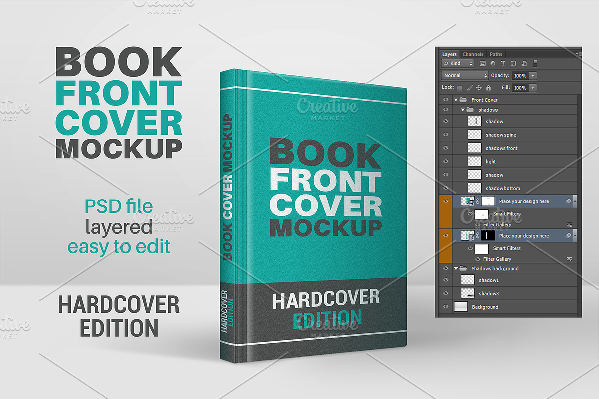 Book Mockup Hardcover, a Books & Magazine Mockup by gabicotza (Photo 2 of 3)