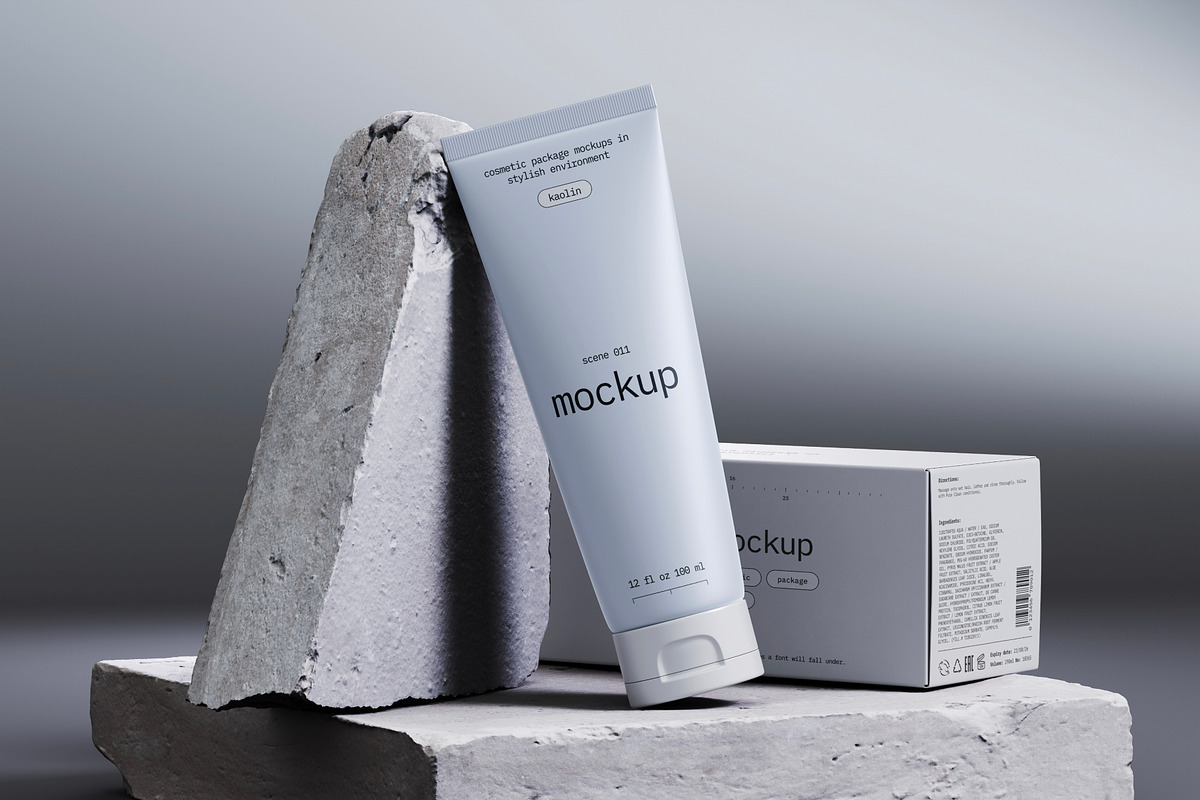 Kaolin, Cosmetic Mockups, a Packaging Mockup by ls.graphics (Photo 7 of 10)