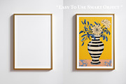 Golden frame mockup close up, an Advertising Mockup by Artjafara (Thumbnail 2 of 4)