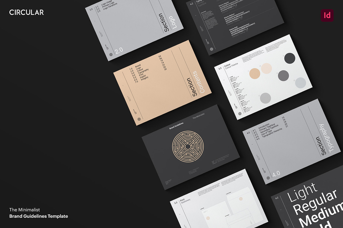 THE MINIMALIST / Brand Guidelines, a Brochure Template by Circular (Photo 1 of 11)