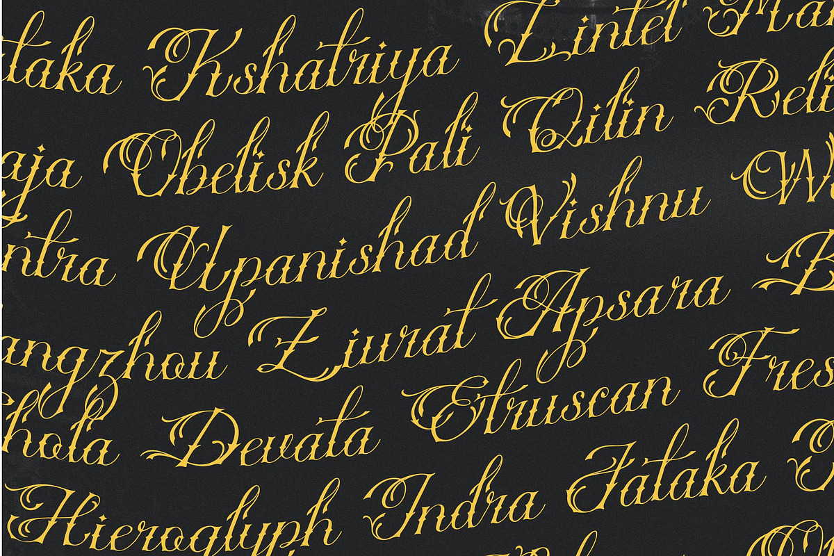 Nefaryth | Tattoo Font, a Script Font by Denustudios (Photo 9 of 14)
