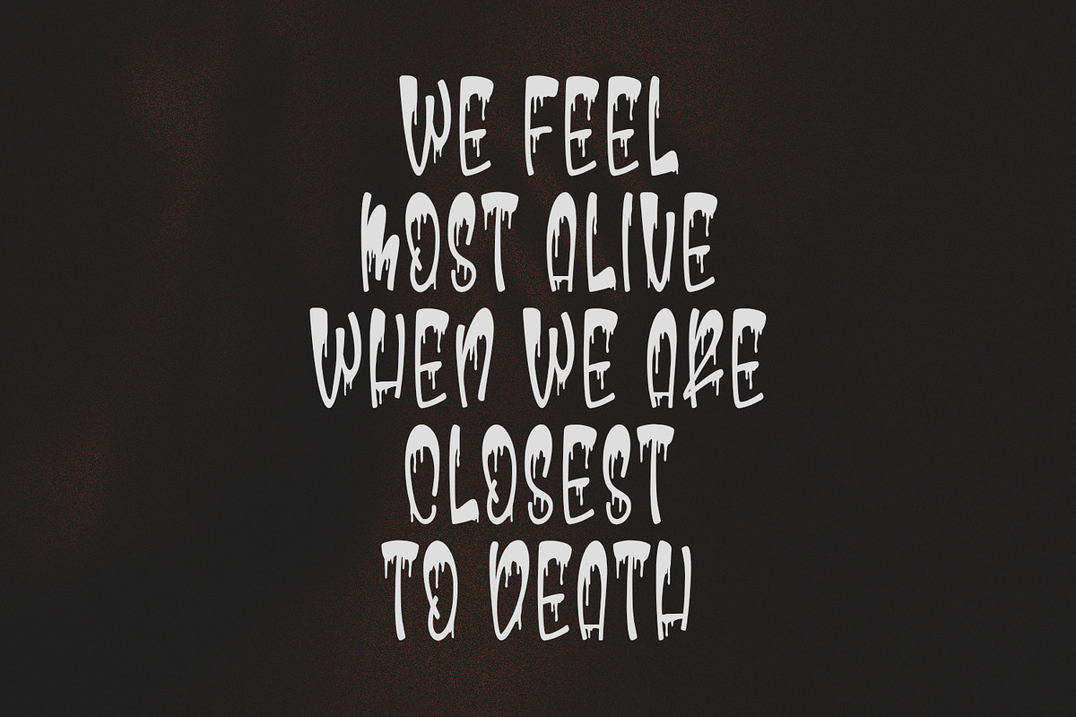 Ludiezt Dripping Display Font, a Handwritten Font by Maulana Creative (Photo 2 of 7)