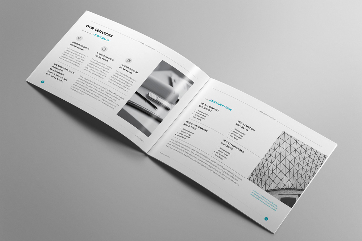Annual Report Landscape A4 & A5, a Brochure Template by Pro-Gh (Photo 9 of 13)