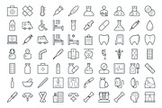 250+ Medical and Health Vector Icons, an Outline Icon by Vectors Market (Thumbnail 2 of 5)