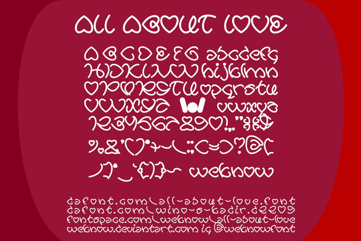 all about love font
