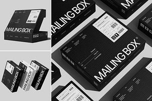 Mailing Box Mockup, a Packaging Mockup by Brand Earth
