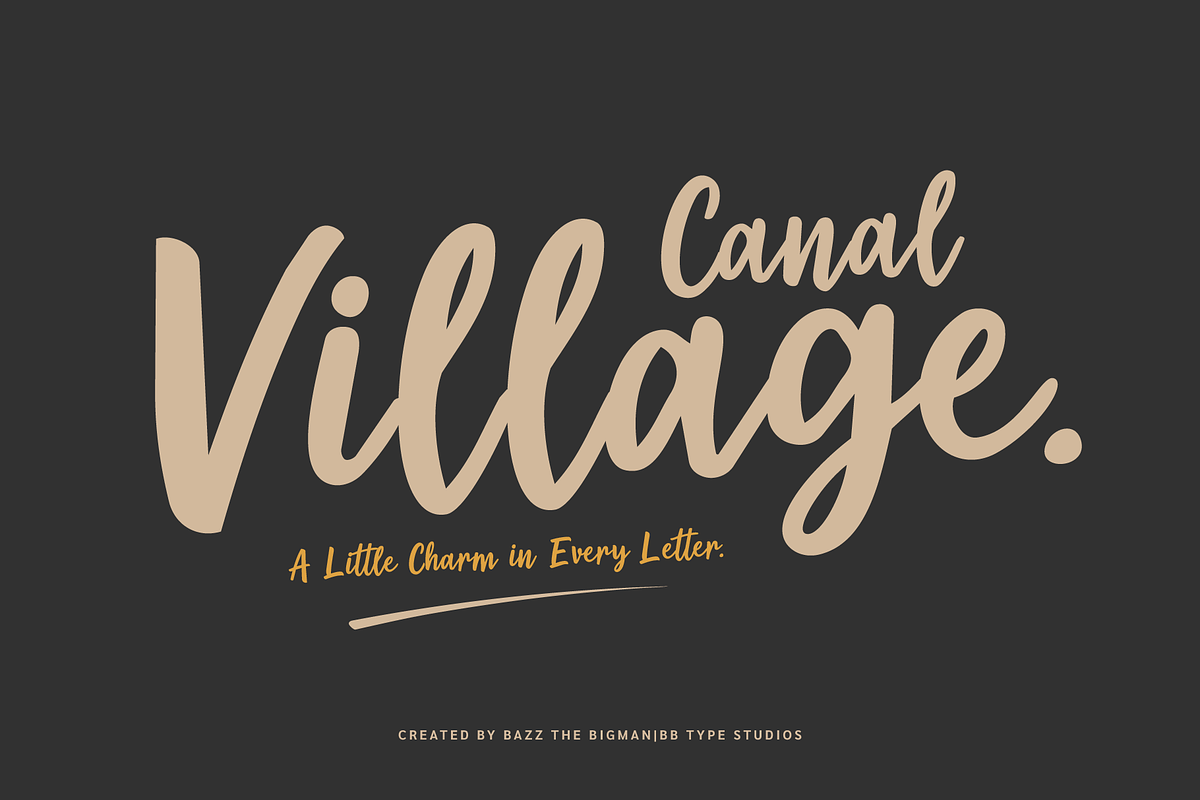 Canal Village, a Handwritten Font by BBtypeStudios (Photo 1 of 12)