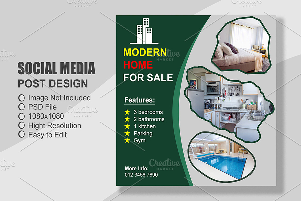 Real Estate Instagram Post Templates preview 2
