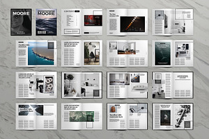 Moore Magazine Indesign Template